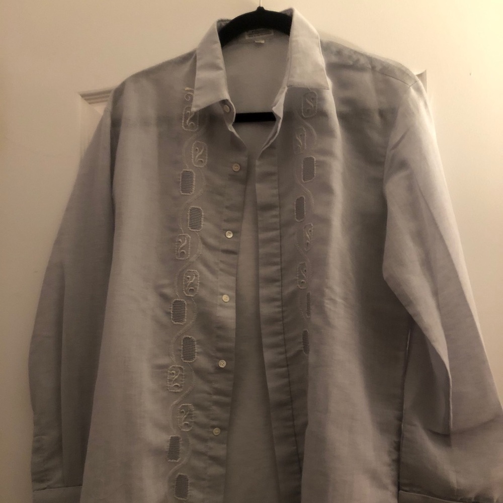 Embroidered Button Down - Picture 5 of 6